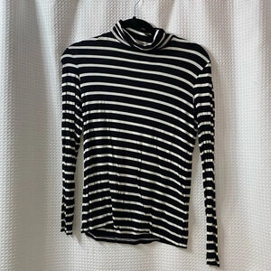 H&M Striped Turtleneck Knit Long Sleeve